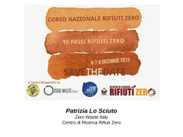 Il movimento Rifiuti Zero