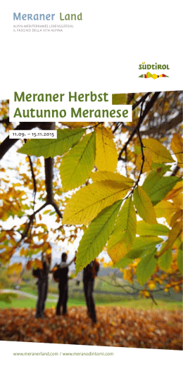 Meraner Herbst Autunno Meranese