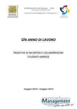 Sintesi iniziative LM in Management