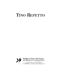 TINO REPETTO - Studio d`Arte del Lauro