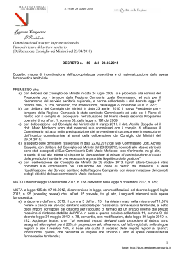 Decreto n. 56 del 29.05.2015