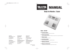 MANUAL Body Fat Monitor / Scale