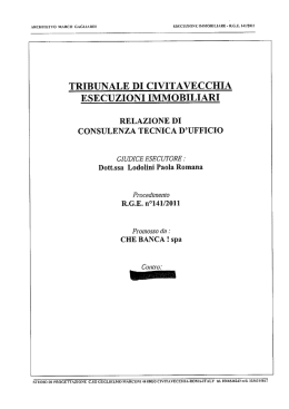 TRIBUNALE DI CIVITAVECCHIA ESECUZIONI IMMOBILIARI