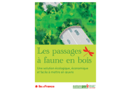 Les passages &agrave; faune en bois