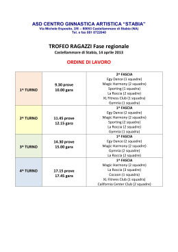 TROFEO RAGAZZI Fase regionale - Comitato Regionale Campania