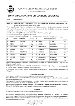 Tariffe TASI - Comune di San Marzano sul Sarno