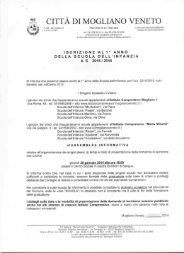 iscrizioni-infanzia - Istituto Comprensivo 1