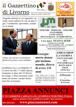ilgazzettino 08102012 - il Gazzettino di Livorno