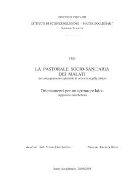 Tesi Vittorio G. - Parrocchia di S.Anna