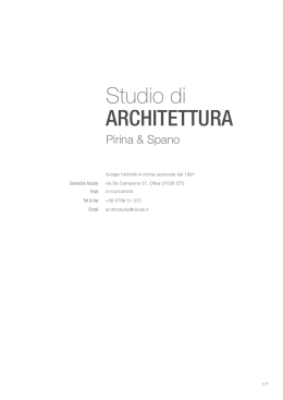 Italiano - Studio di Architettura Pirina & Spano