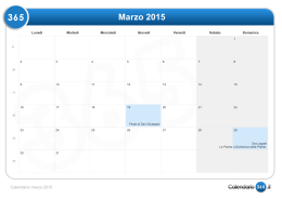 Calendario marzo 2015