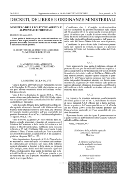 DECRETO 10 marzo 2015 - Ministero dell`Ambiente