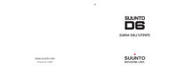 Manuale di istruzioni di Suunto D6