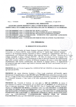 Aggiudicazione Definitva Dei Lavori Di Riqualificazione