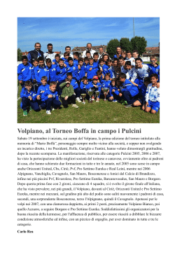 Articolo Torneo da "Piemonte in Goal"