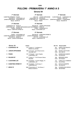 Pulcini 1&deg;A 2004