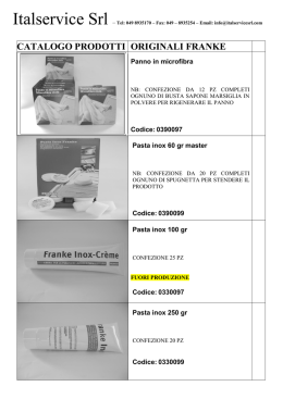 Scarica il catalogo