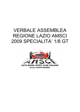 VERBALE ASSEMBLEA REGIONE LAZIO AMSCI 1-8 GT 08