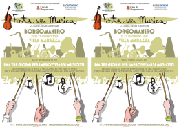 una tre giorni per improvvisarsi musicisti. una tre