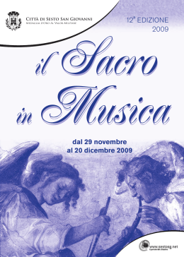 Il Sacro in Musica - Cappella Musicale S. Francesco da Paola