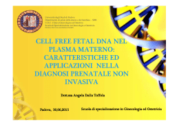 DNA Fetale - Dipartimento di Salute della Donna e del