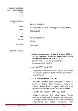 CVE PRESIDE - IC. Sorbolo