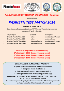 PASINETTI TEST MATCH 2014