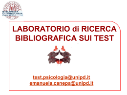 Guida - Biblioteca di Psicologia