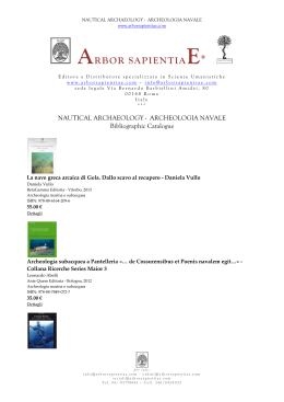nautical archaeology - archeologia navale