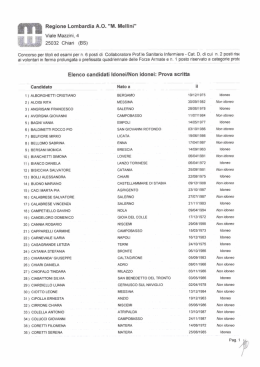 Regione Lombardia AIO. "M. Meilini"