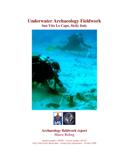Underwater Archaeology Fieldwork