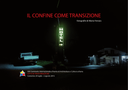 il confine come transizione - Universit&agrave; degli Studi di Camerino