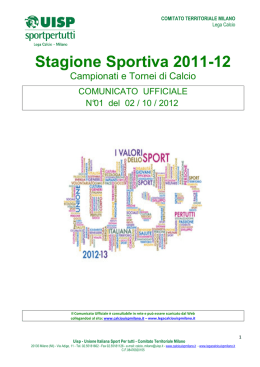 Stagione Sportiva 2011-12