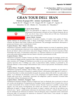 GRAN TOUR DELL` IRAN - A