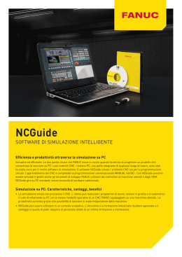 Software NCGuide per la simulazione di CNC FANUC su PC