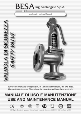 Manuale di uso e manutenzione