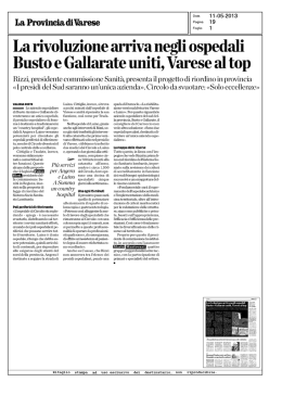 La rivoluzione arriva negli ospedali