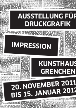 impression kunsthaus grenchen 20. november 2011 bis 15. januar
