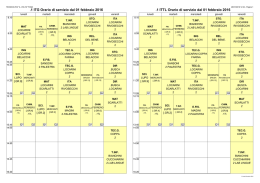 Orario classi Tecnico Archimede/Seneca