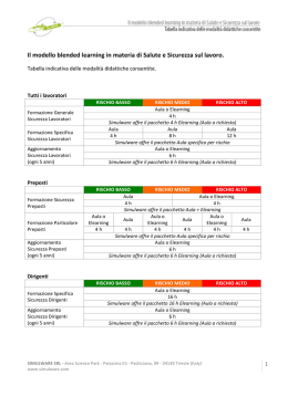 Il modello blended learning in materia di Salute e