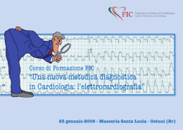 &ldquo;Una nuova metodica diagnostica in Cardiologia: l`elettrocardiografia&rdquo;