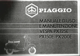 Manuale uso manutenzione Vespa Arcobaleno
