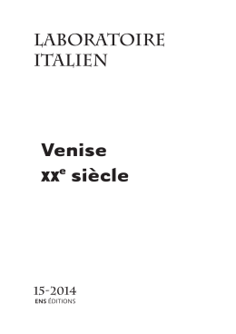 Venise e siècle - Arca - Università Ca` Foscari