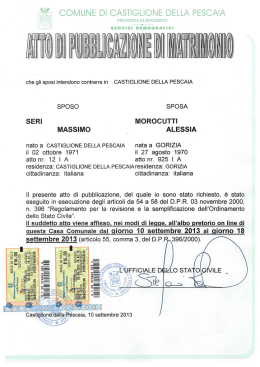 seri - morocutti - Comune di Castiglione della Pescaia