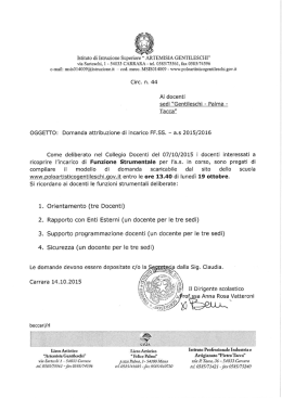 via Sarteschi, 1 - 54033 CARRARA