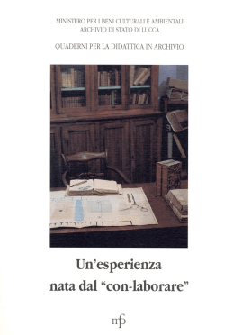 Un`esperienza nata dal "con-laborare"