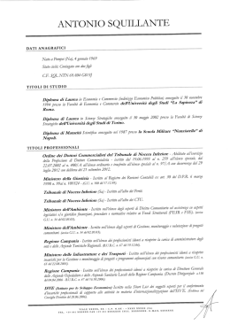 Curriculum - ASL Salerno