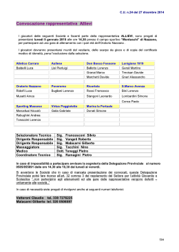 Convocazione Selezione