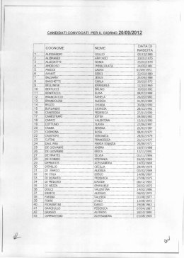 Diario prove d`esame