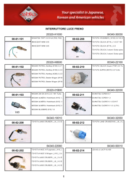 INTERRUTTORE LUCE FRENO 00-01-101 25320-H1000